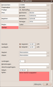 Editieren eines fehlerhaften Fluges